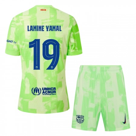 Virallinen pelipaita FC Barcelona Lamine Yamal 19 Kolmas 2024-25 Lyhythihainen - Lasten ( + Lyhyet housut )